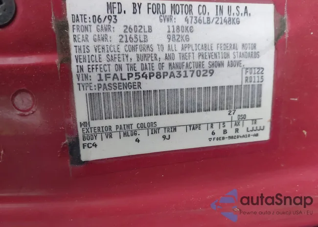 1FALP54P8PA317029: 42762053