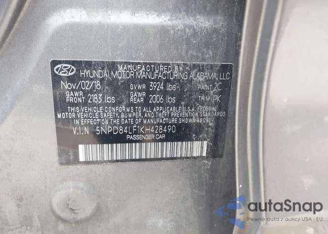 5NPD84LF1KH428490: 42762071