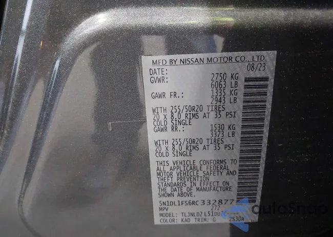 5N1DL1FS6RC332877: 42763069