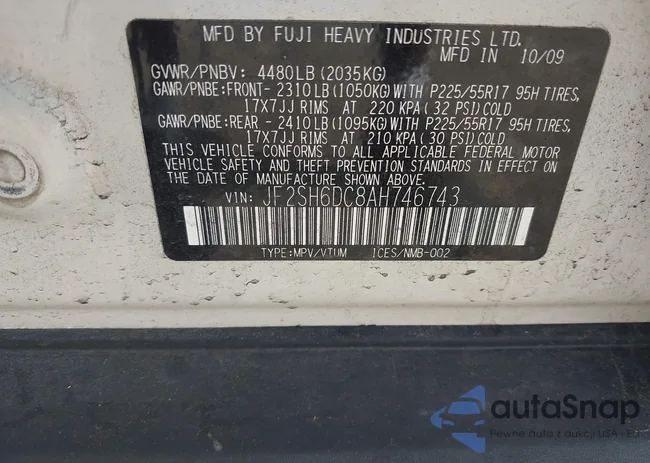 JF2SH6DC8AH746743: 42763084