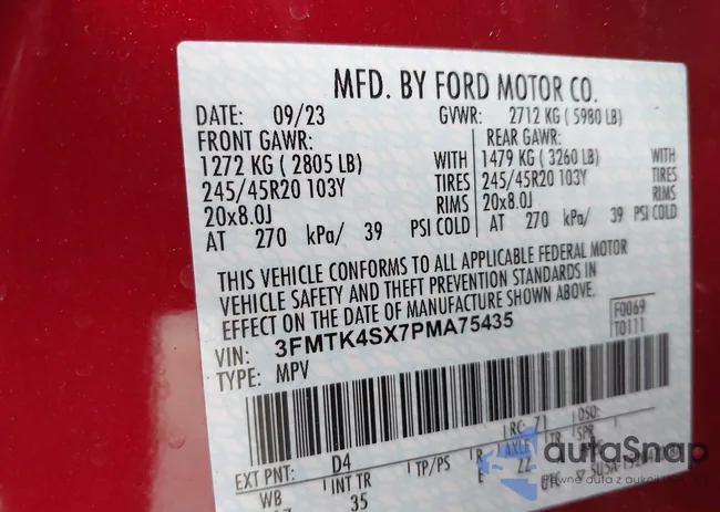 3FMTK4SX7PMA75435: 42763256