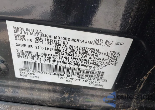 4A4AR4AU2EE017534: 42763257