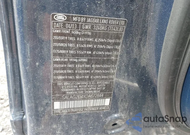 SALAG2D4XDA672844: 42763262