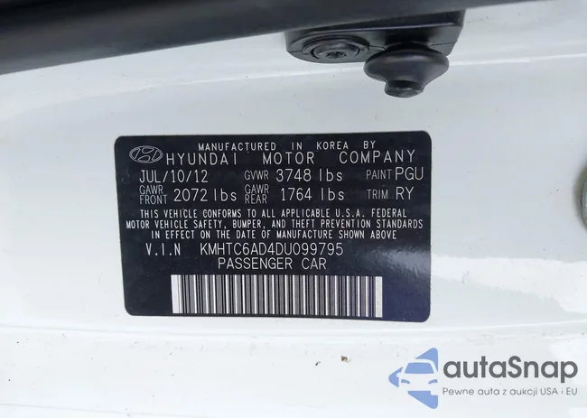 KMHTC6AD4DU099795: 42763271