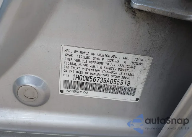 1HGCM56735A055919: 42763283