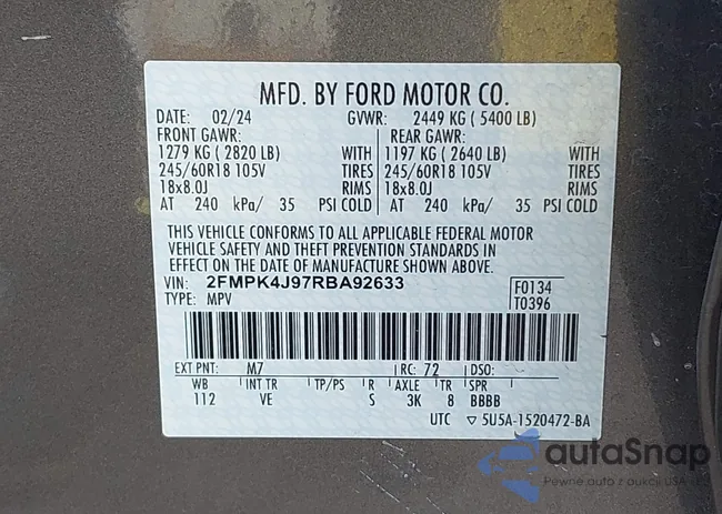 2FMPK4J97RBA92633: 42763286