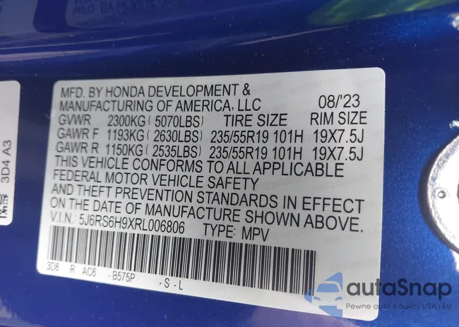 5J6RS6H9XRL006806: 42763299