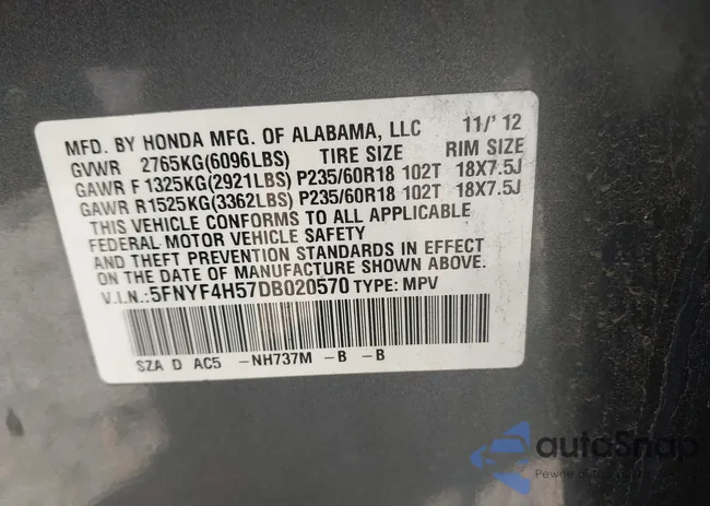 5FNYF4H57DB020570: 42763324