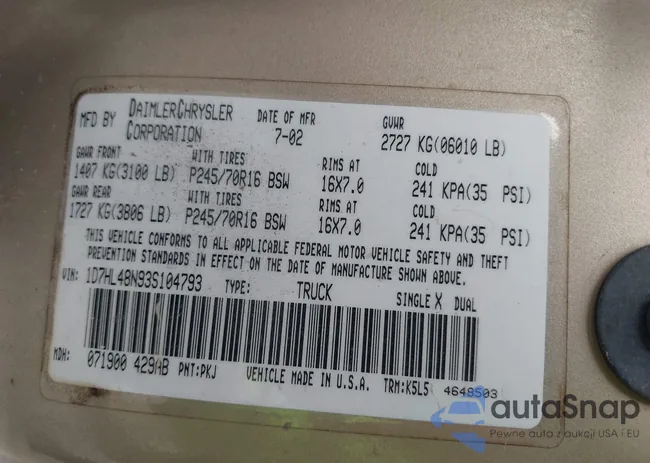 1D7HL48N93S104793: 42763359