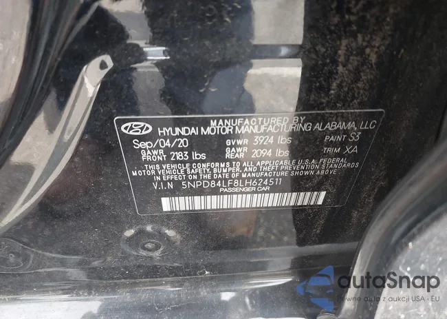 5NPD84LF8LH624511: 42763420