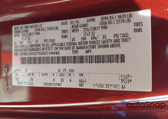 1FMCU0G75GUC44942: 42763440