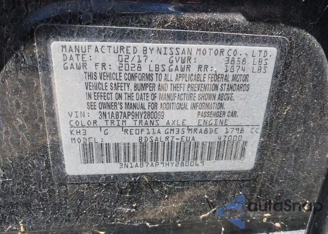 3N1AB7AP9HY280069: 42763447