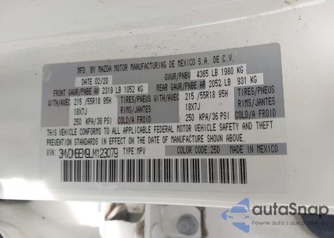 3MVDMBEM9LM123079: 42763559