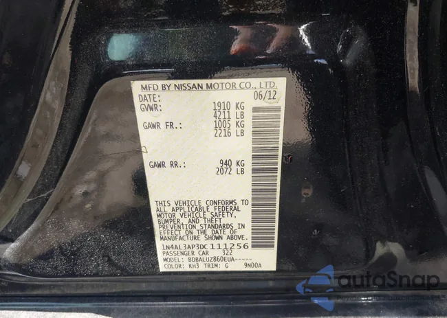 1N4AL3AP3DC111256: 42763560