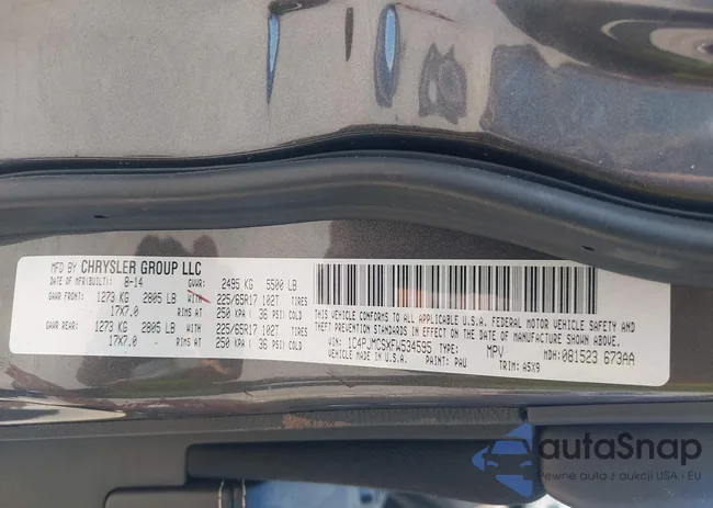 1C4PJMCSXFW534595: 42763592