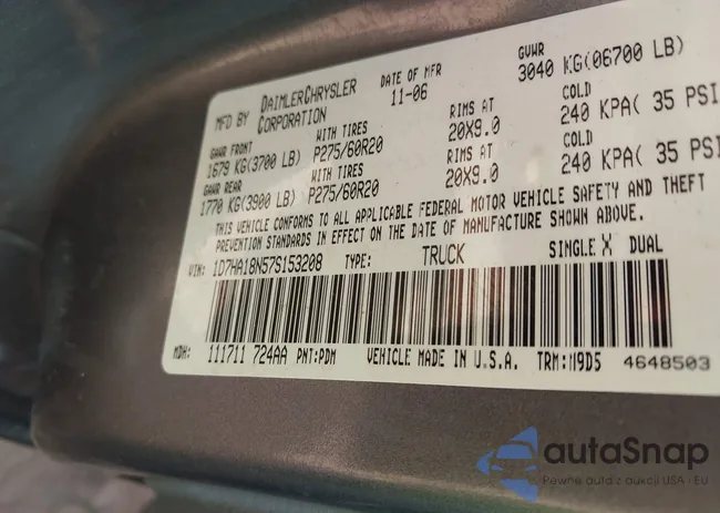 1D7HA18N57S153208: 42762862