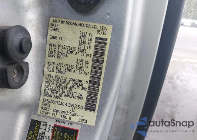 1N6BD0CT2AC436350: 42762888