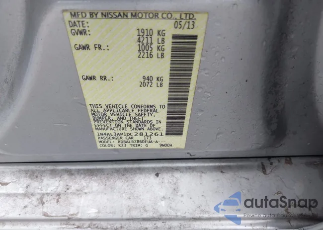 1N4AL3AP1DC281261: 42762909