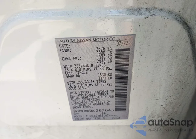 5N1DR3BD5NC267645: 42763004