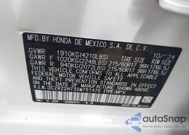 3CZRZ2H73SM751470: 42764057