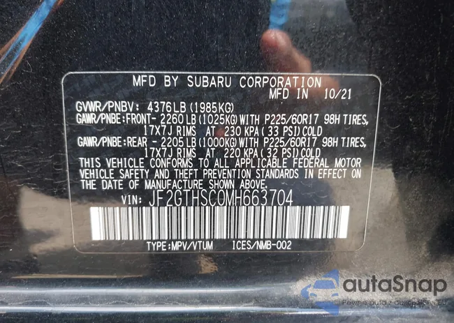 JF2GTHSC0MH663704: 42764086