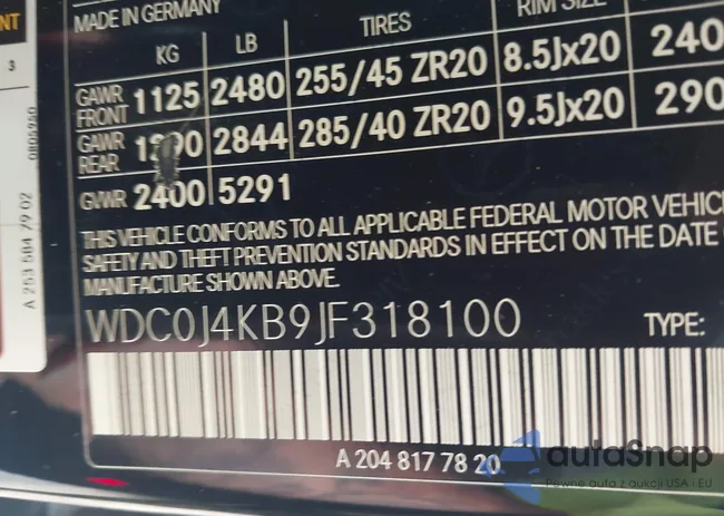 WDC0J4KB9JF318100: 42764098