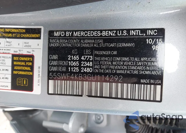 55SWF4KB3GU114292: 42764142