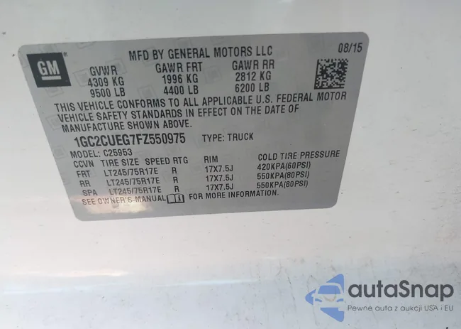 1GC2CUEG7FZ550975: 42764202