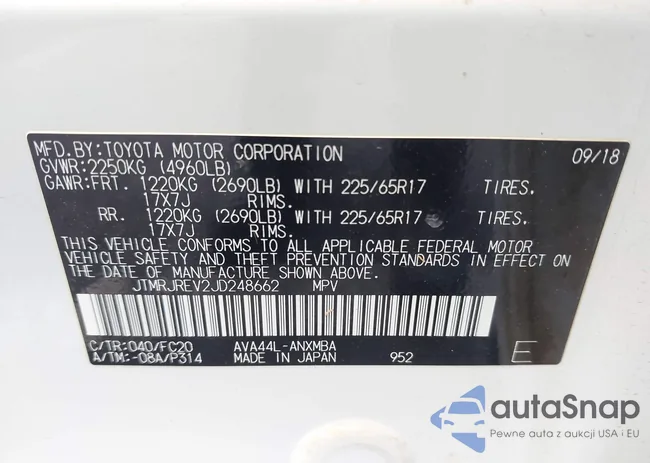 JTMRJREV2JD248662: 42764247