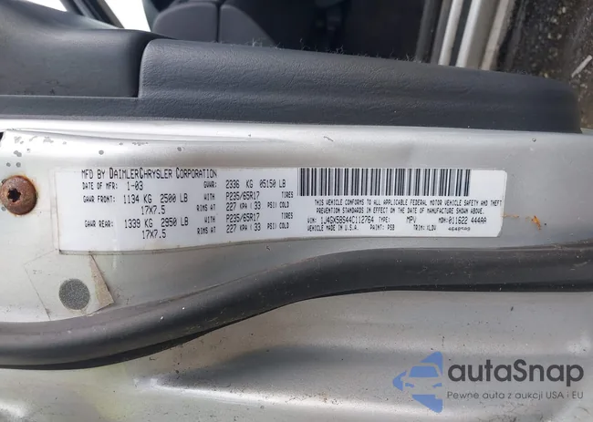 1J4GX58S44C112764: 42764291