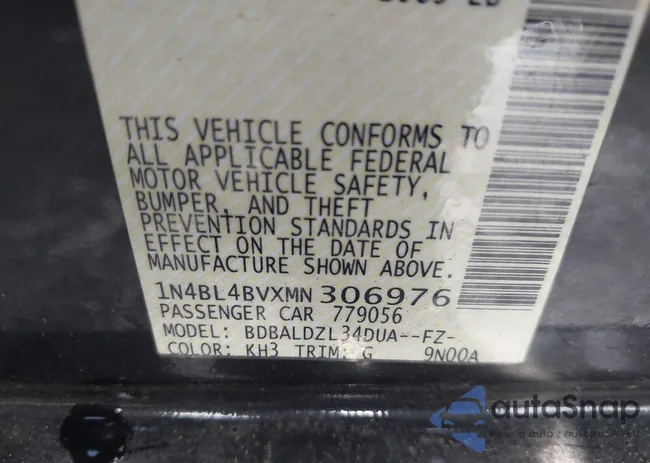 1N4BL4BVXMN306976: 42764296