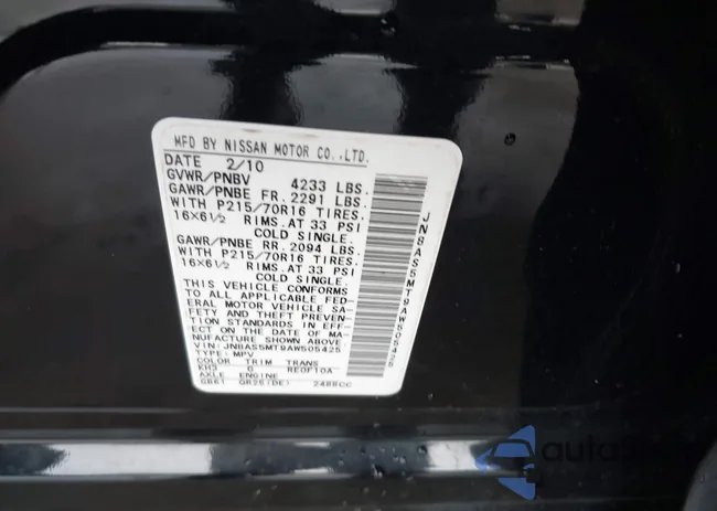 JN8AS5MT9AW505425: 42764375