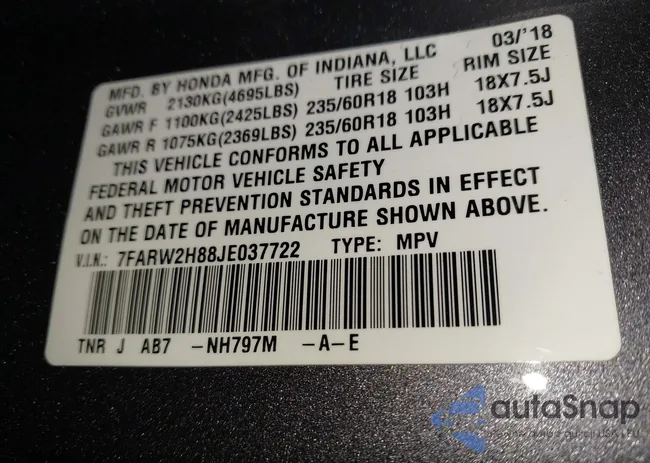 7FARW2H88JE037722: 42764475