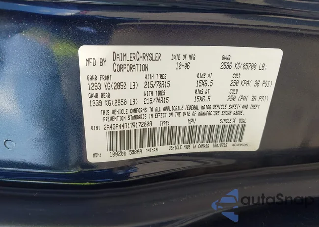 2A4GP44R17R172008: 42764533