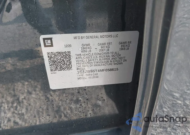 1G1ZB5ST4MF058615: 42764600