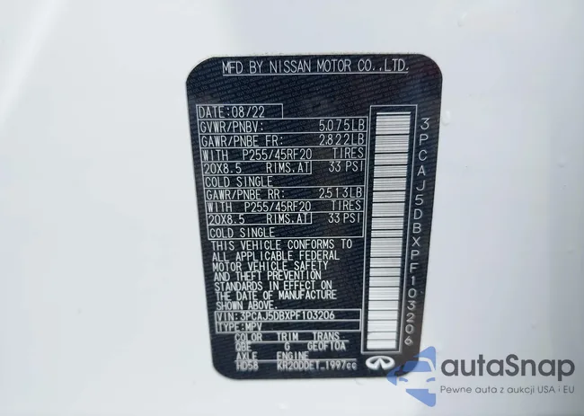 3PCAJ5DBXPF103206: 42764623