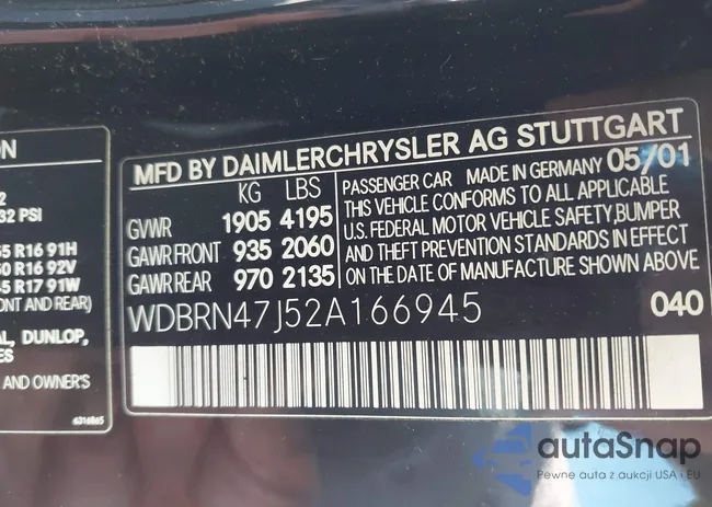 WDBRN47J52A166945: 42763706