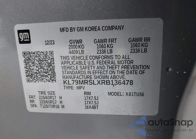 KL79MRSLXRB136478: 42763796