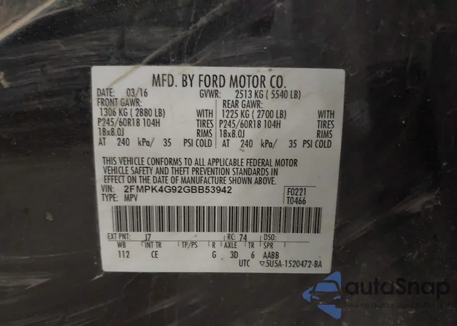 2FMPK4G92GBB53942: 42763963