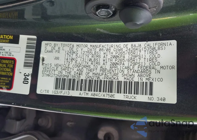 3TMKU72N89M019839: 42763965