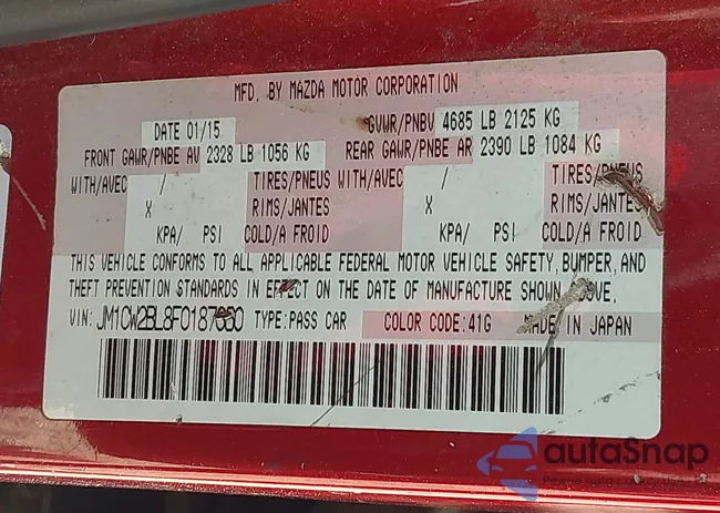 JM1CW2BL8F0187060: 42764015