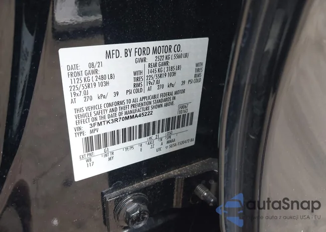 3FMTK3R70MMA45222: 42765098