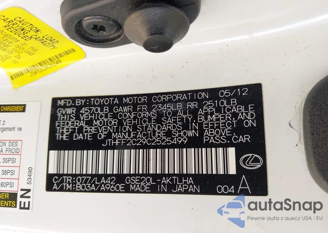 JTHFF2C29C2525499: 42765166