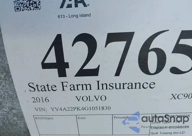 YV4A22PK4G1051830: 42765219