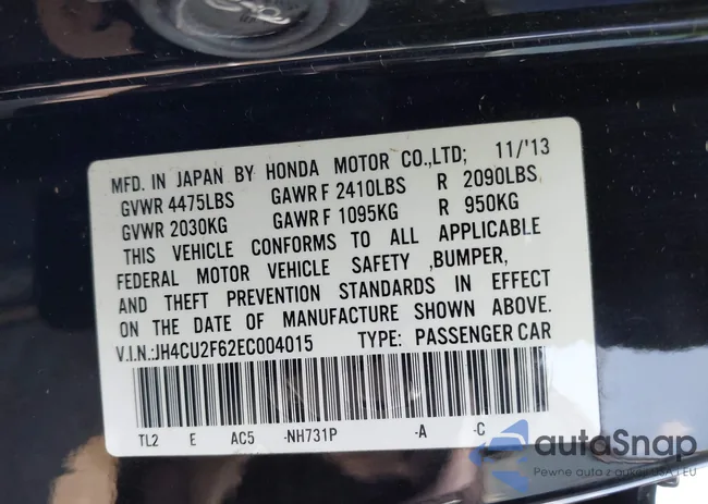 JH4CU2F62EC004015: 42765264