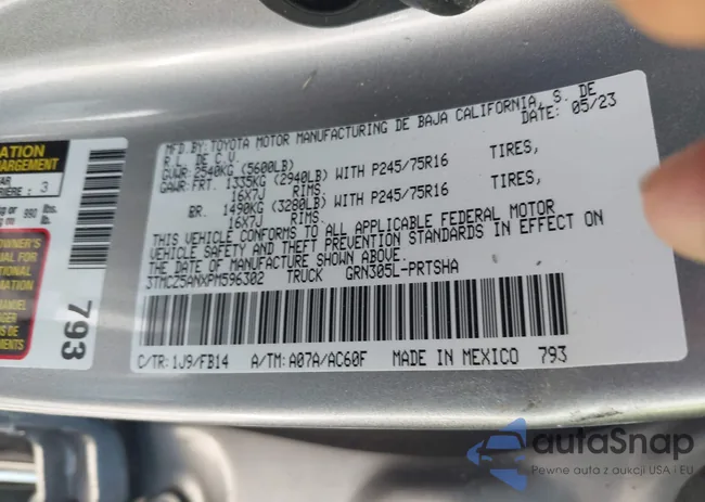 3TMCZ5ANXPM596302: 42765275