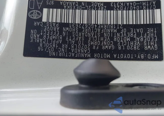 2T1BURHE4GC672631: 42765431