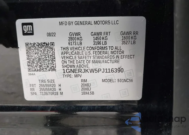 1GNERJKW5PJ116390: 42765448