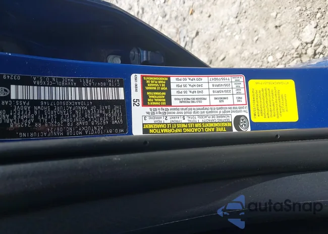 4T1DAACK0SU017146: 42765462