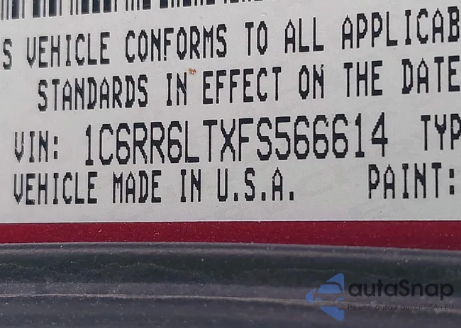 1C6RR6LTXFS566614: 42765491